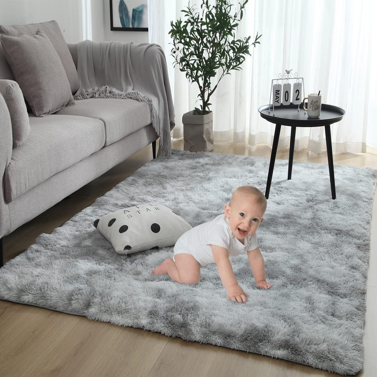 Special Gsogcax Super Soft Fluffy Area Rug, Anti-Skid Comfortable Large Rugs, Un...