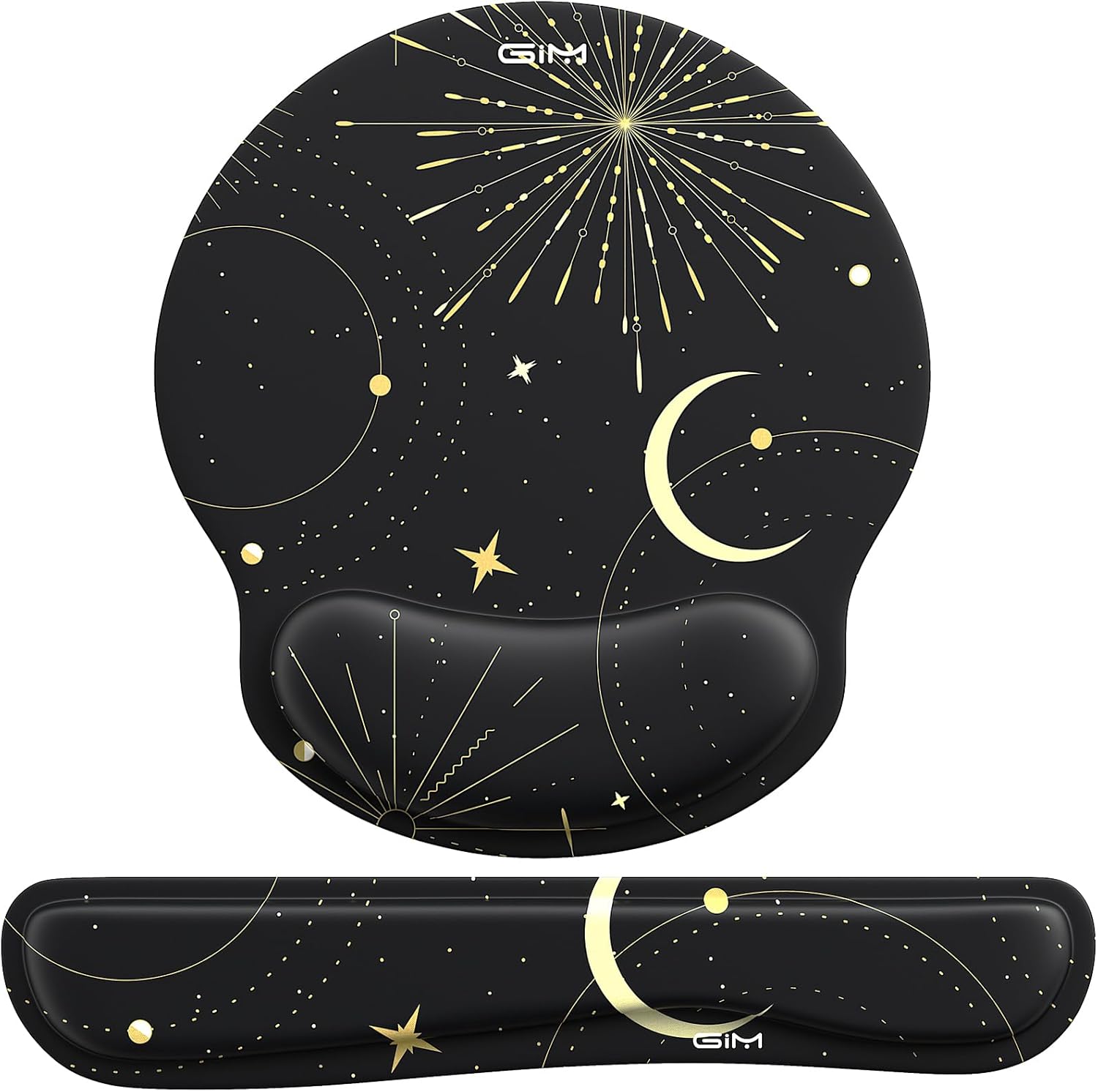 GIM Gaming Mouse Pad, Special Keyboard Wrist Rest Mouse Mat Set, Innovative Ergo...