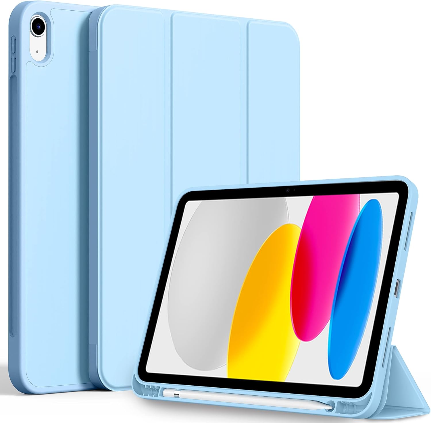 CACOE Case, Special iPad 10th Generation Case with Pencil Holder, Innovative Sof...