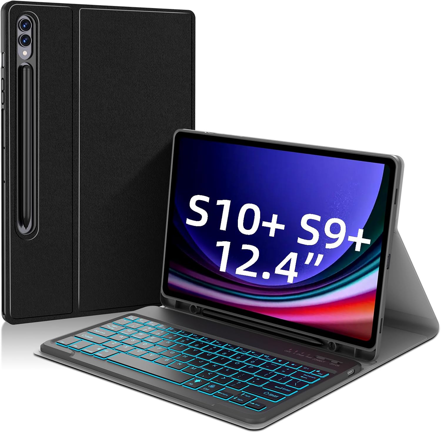 JUQITECH Samsung Galaxy Tab S10 S9, Special Backlit Keyboard Case, Innovative Ke...