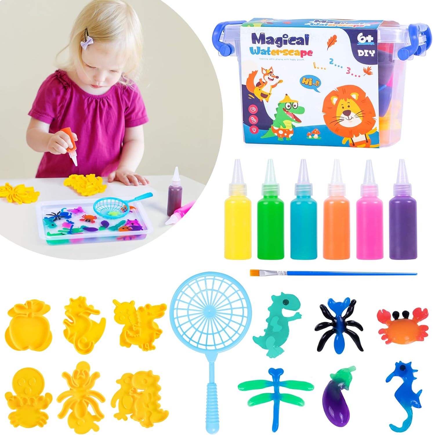 DIY Magic Water Gel Bead Sensory Toy Magic Water Elf Kit Ltteaoy Handmade 3D Aqu...