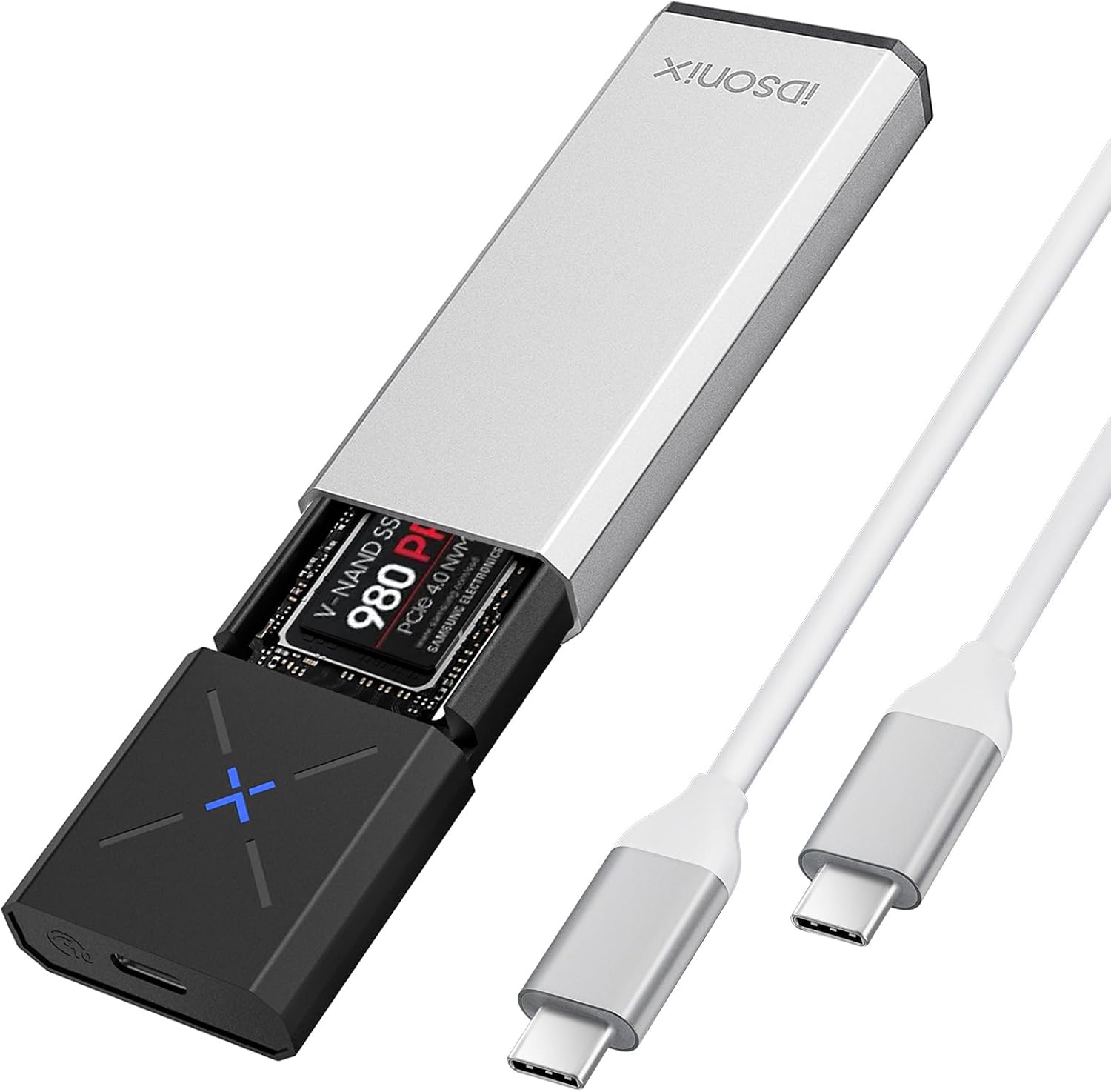 iDsonix M.2 NVMe PCIe SSD Adapter, Special Enclosure Adapter [Tool Free], High-Q...