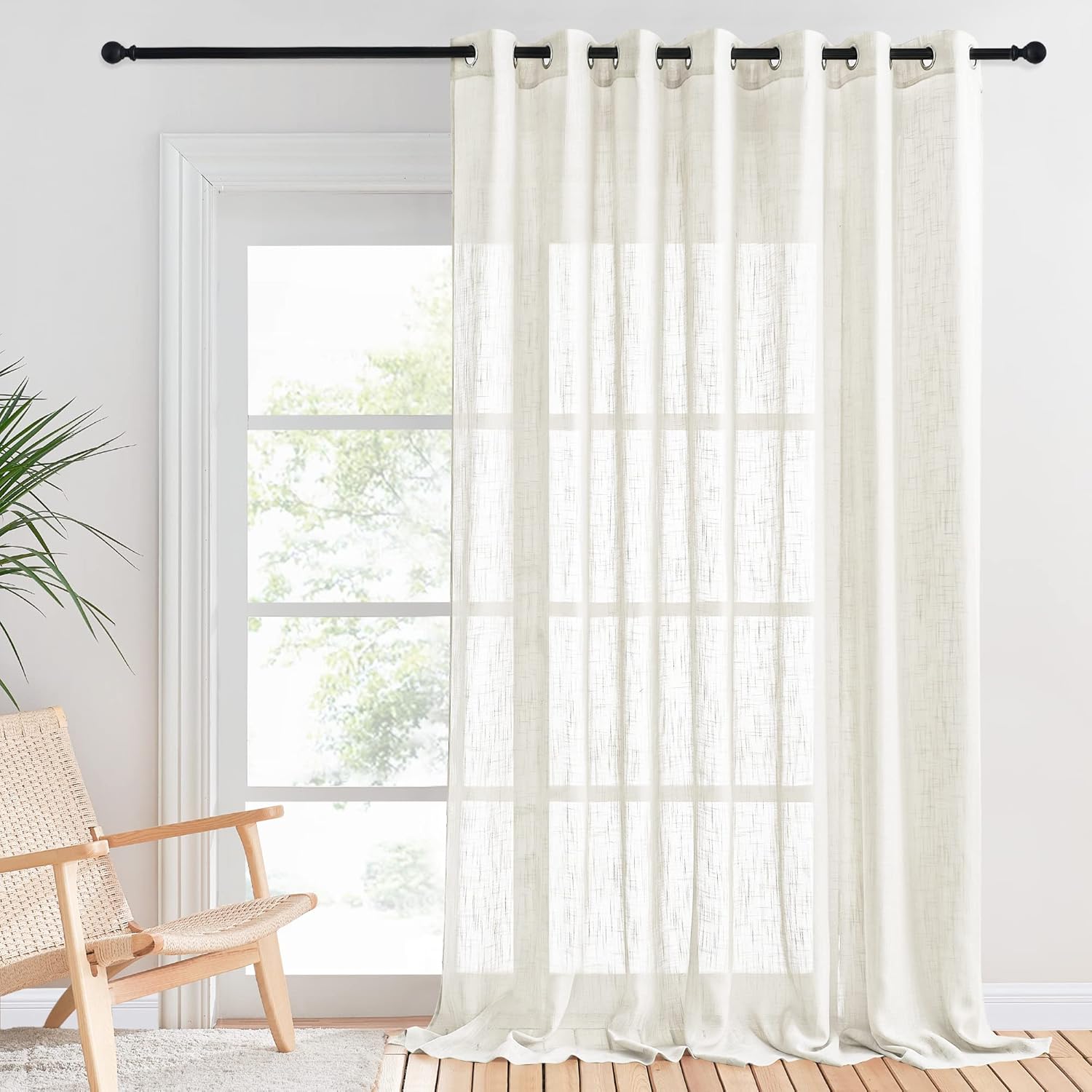 PONY DANCE Baby Bedroom Curtain, Special Linen Effect Curtains, Innovative Semi-...