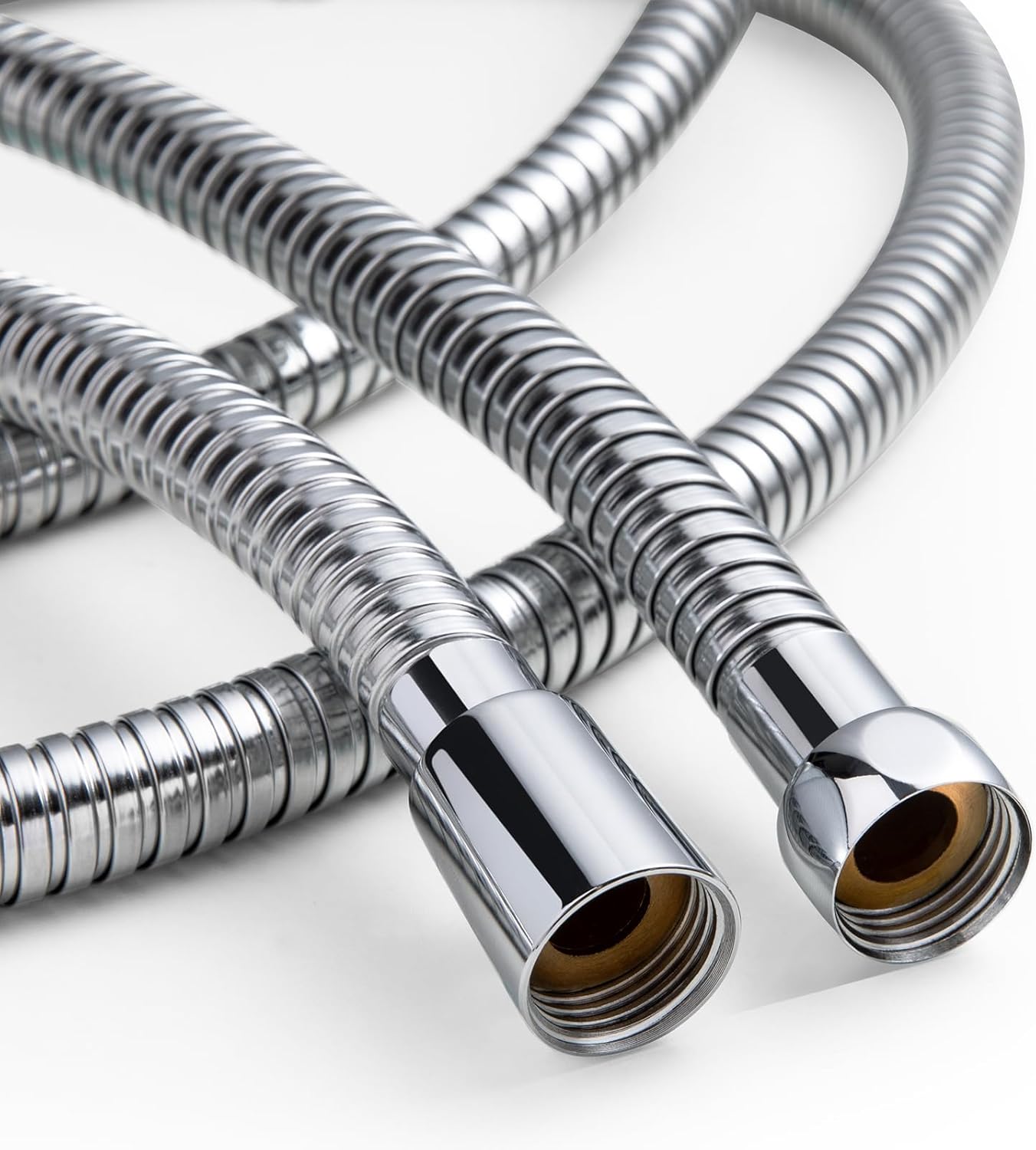 OFFO Large Bore Shower Hose 2.5m, 11mm Bore High-Flow Anti-Kink Shower Hose Stai...