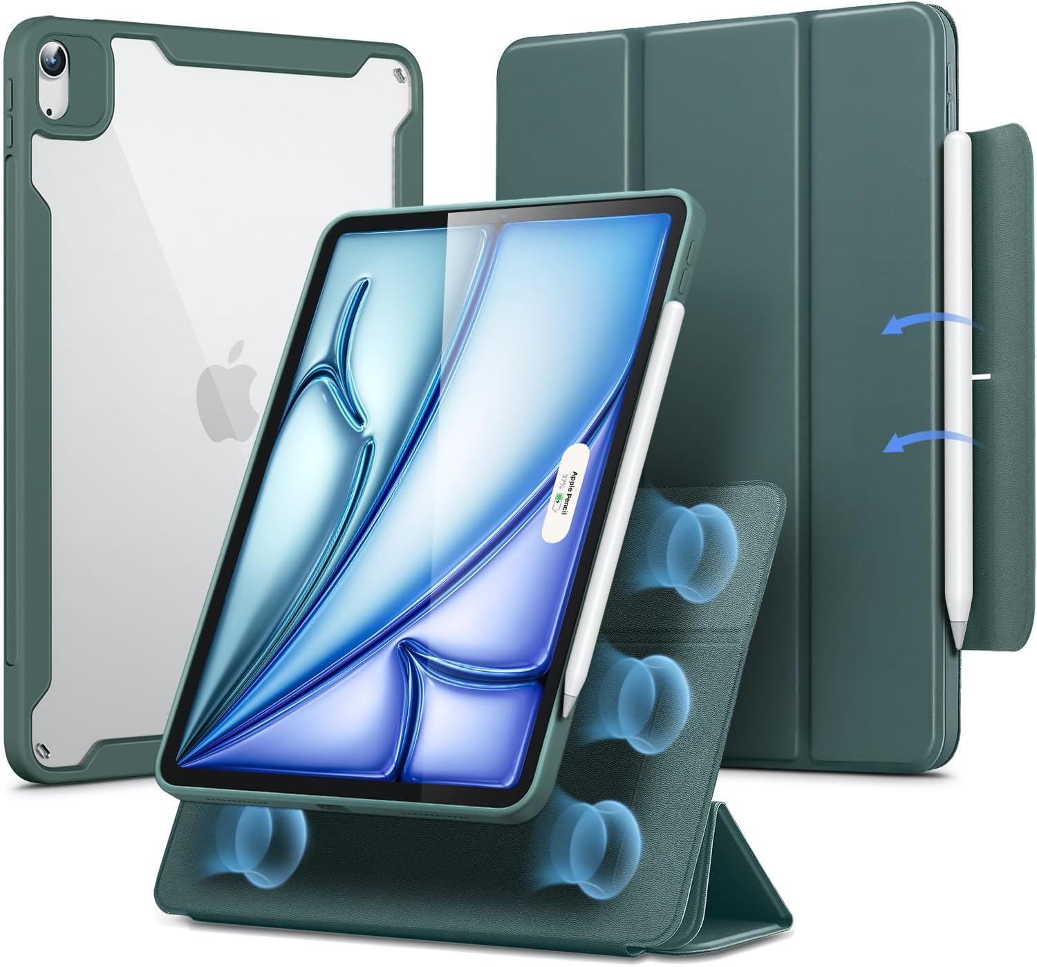 ESR Hybrid Case, Special iPad Case for iPad Air 11 Inch 2024 M2, Innovative iPad...