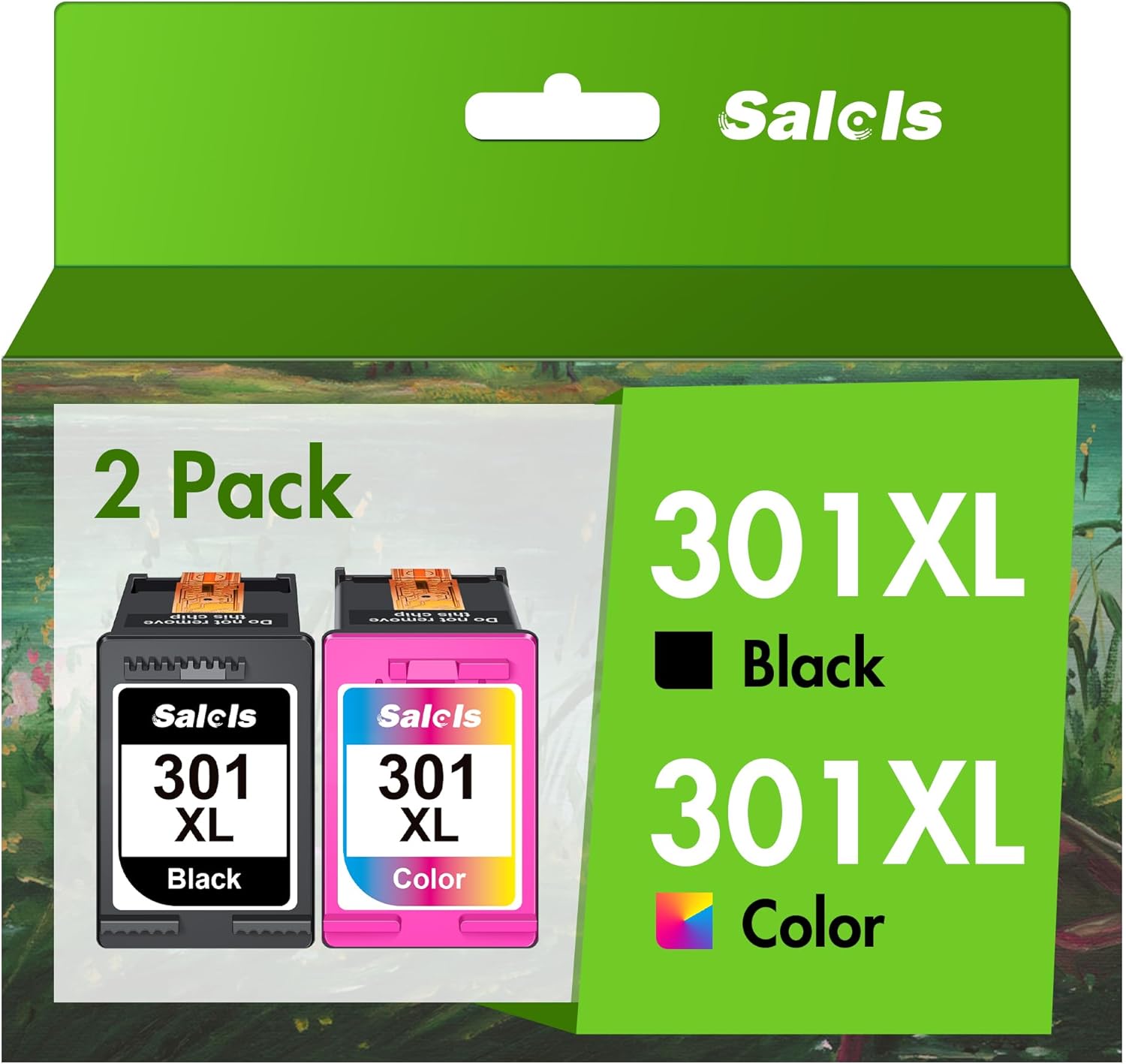 Salols 301 Ink Cartridges Combo Pack 301 XL Black and Colour Replacement for HP...