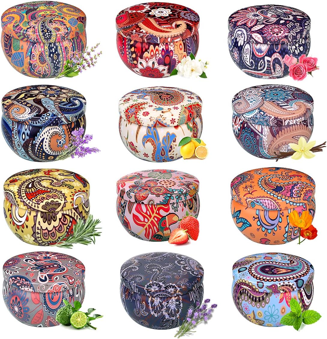 Scented Candles Gift Set, Primevolve High-Quality 12Pcs Gift Boxed Candles, Spec...