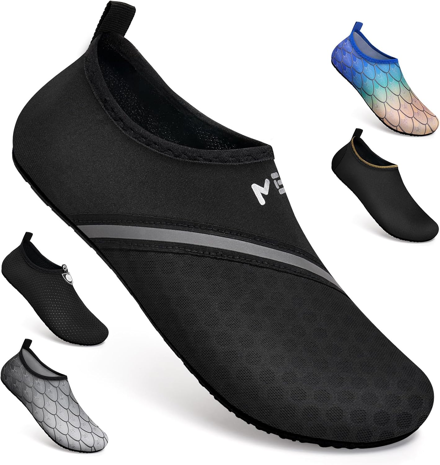 Beach Swim Aqua Socks, Special Barefoot Water Shoes, High-Quality Swimming Shoes...