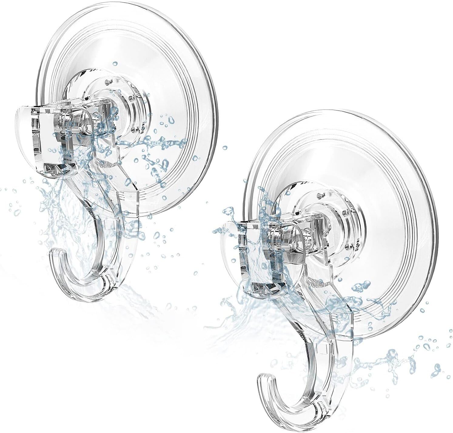 Elegear Suction Hooks for Bathroom, 3Kg Heavy Duty Plastic Strong Vacuum Suction...