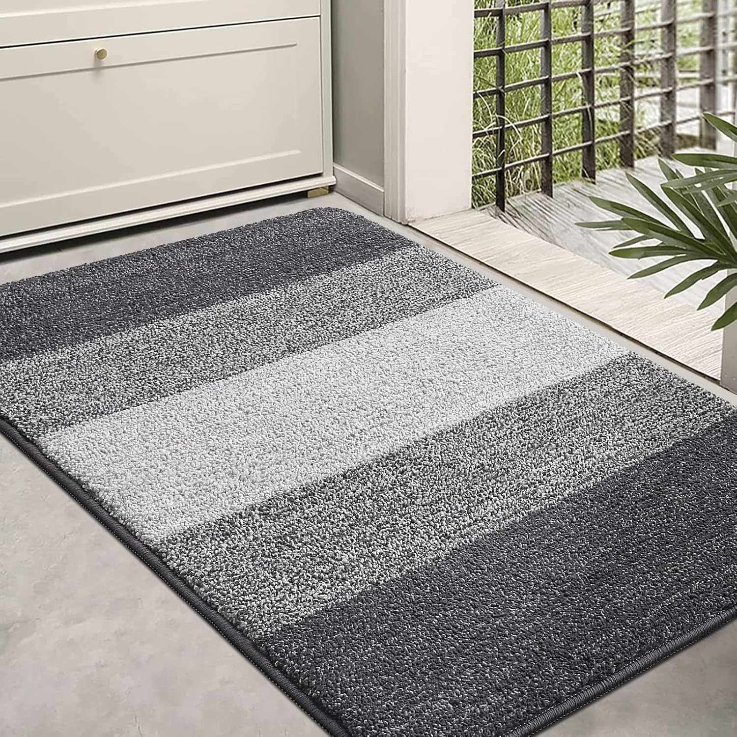 Homaxy Door Mats, Special Doormats Indoor, Innovative Machine Washable Soft Door...