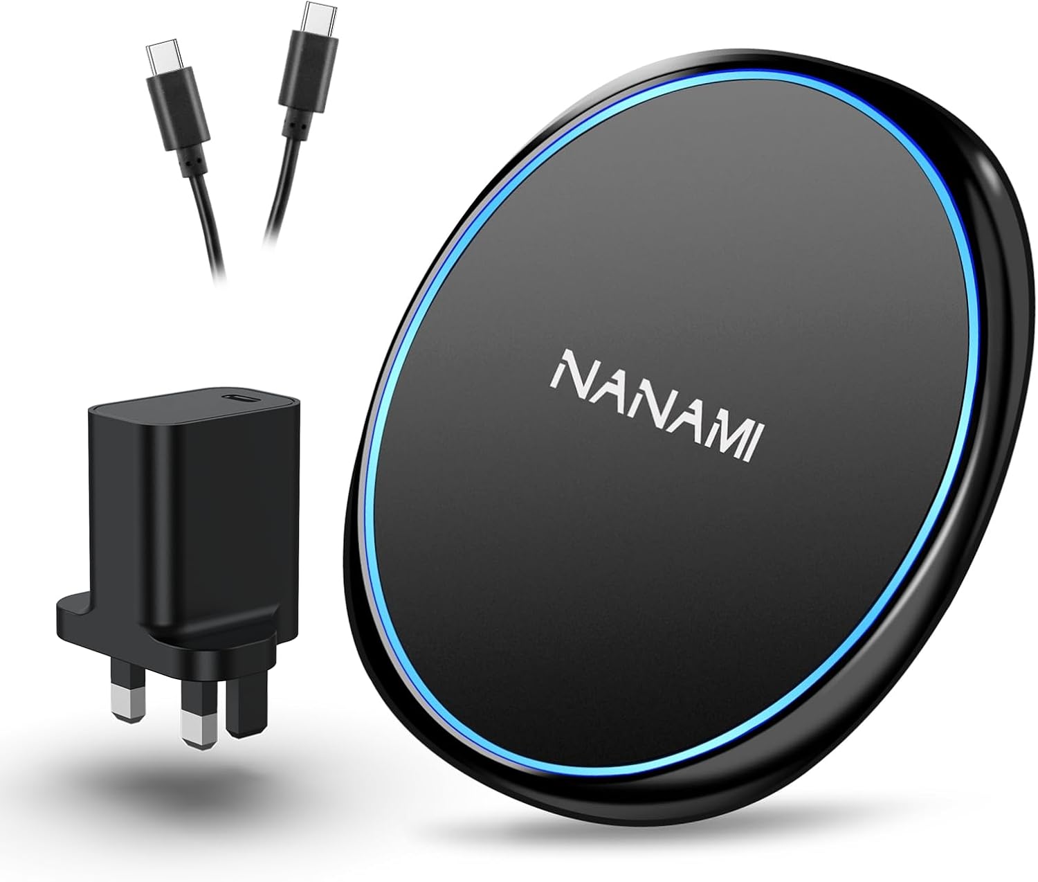 NANAMI Fast Wireless Charger with PD3.0 Adapter, 10W for Samsung Galaxy S24/S23/...