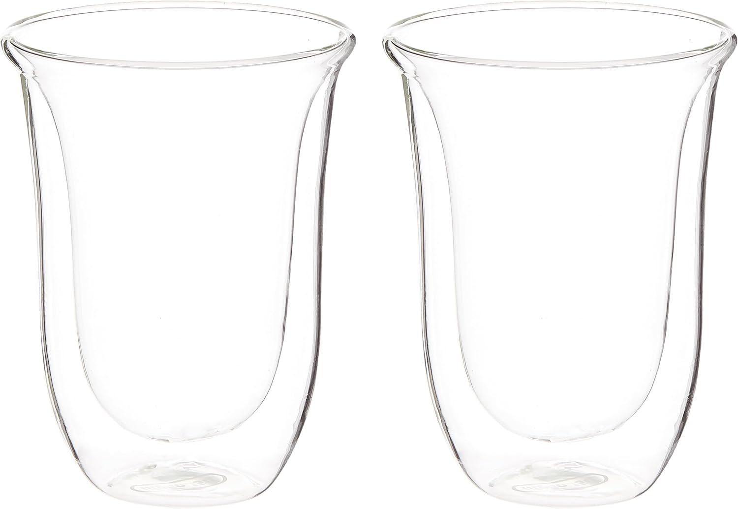 Delonghi 5513214611 Latte Macchiato Thermo Glasses, Special Transparent Latte Ma...
