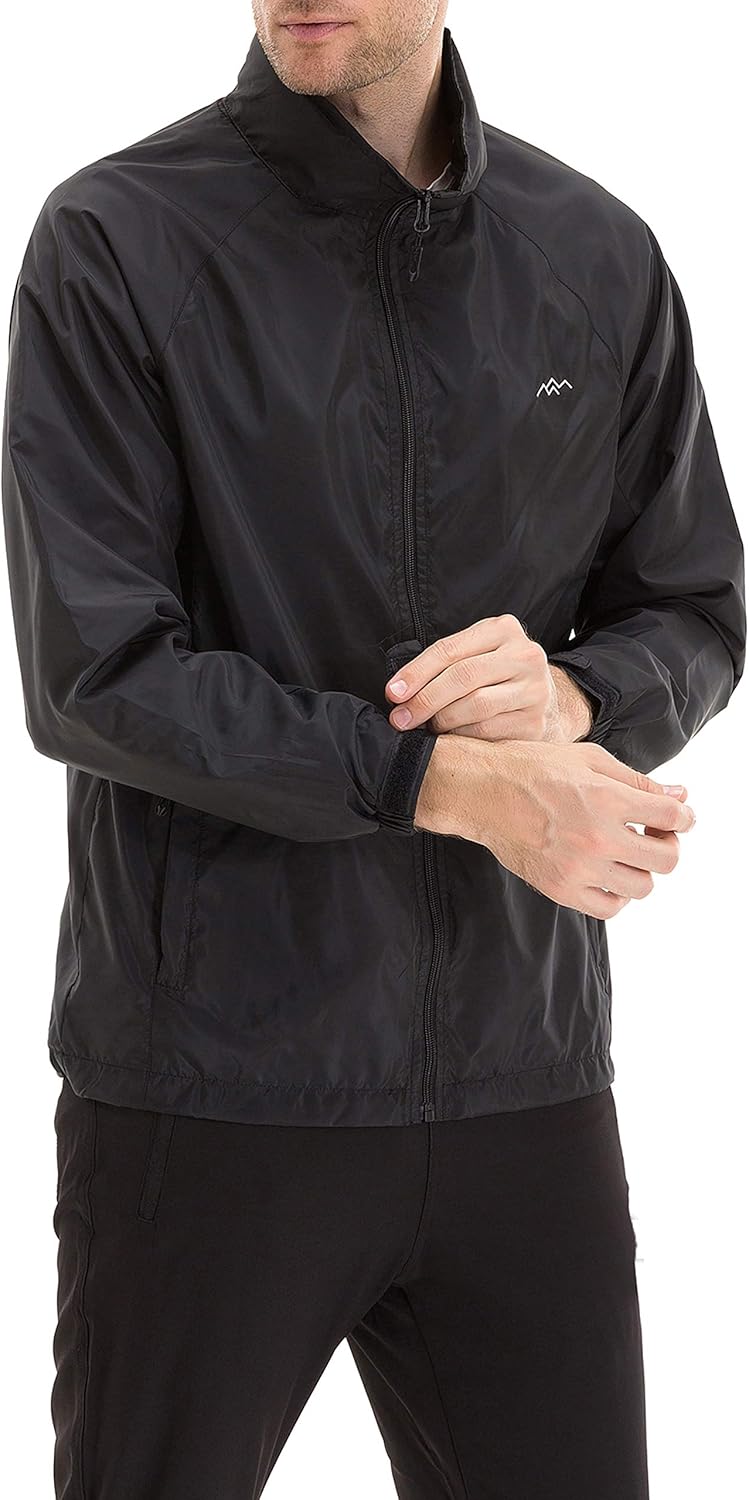 TRAILSIDE SUPPLY CO. Mens Windbreaker Jackets Lightweight Packable Jacket,Windpr...
