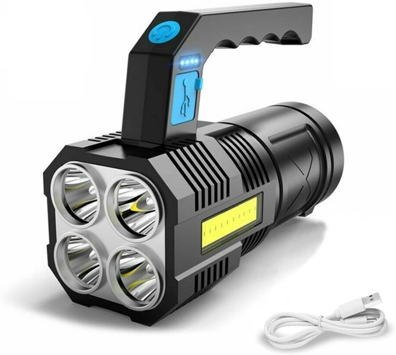 GUODSKHOO LED Flashlight, Special Torch Rechargeable COB Spotlight Lantern, Inno...
