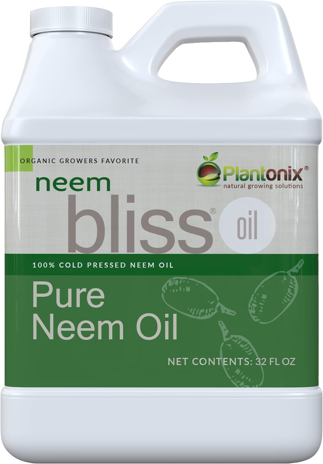 Neem Bliss (32 Fl Oz) - Pure Neem Oil Concentrate - 100% Cold Pressed Neem Oil -...