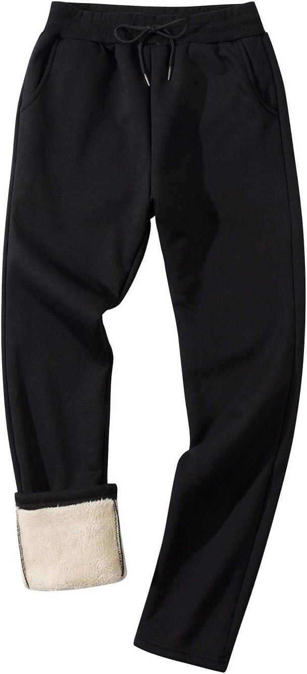 Gihuo Men's Winter Fleece Pants, Special Sherpa Lined Sweatpants, Innovative Act...