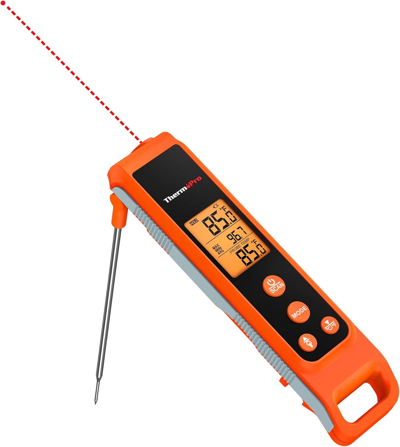 ThermoPro TP420 2-in-1 Instant Read Thermometer, Special Cooking Thermometer wit...