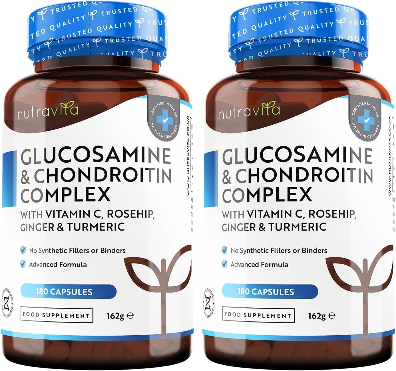 Nutravita Glucosamine and Chondroitin Complex, Special High-Strength Capsules fo...