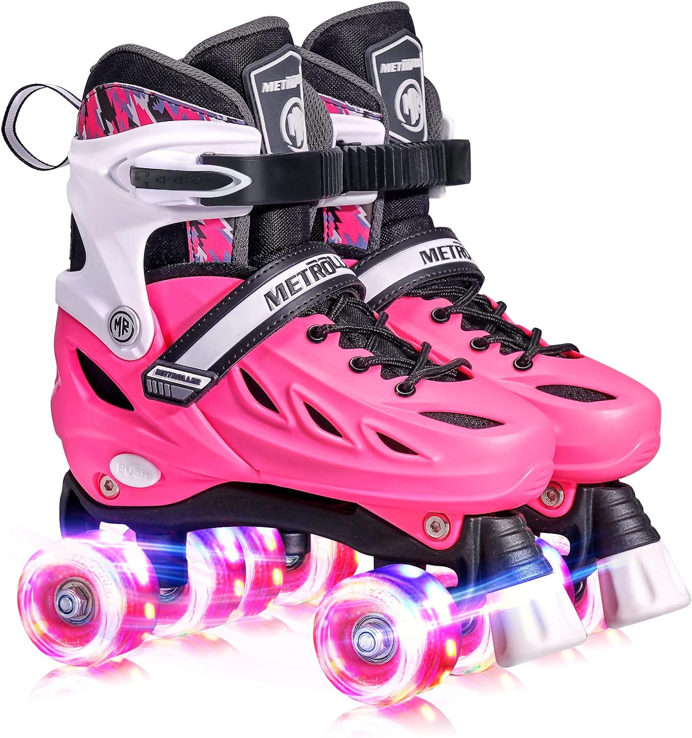 METROLLER Roller Skates for Girls Ages 5-8 8-12 and Boys Teens, Adjustable 4 Siz...