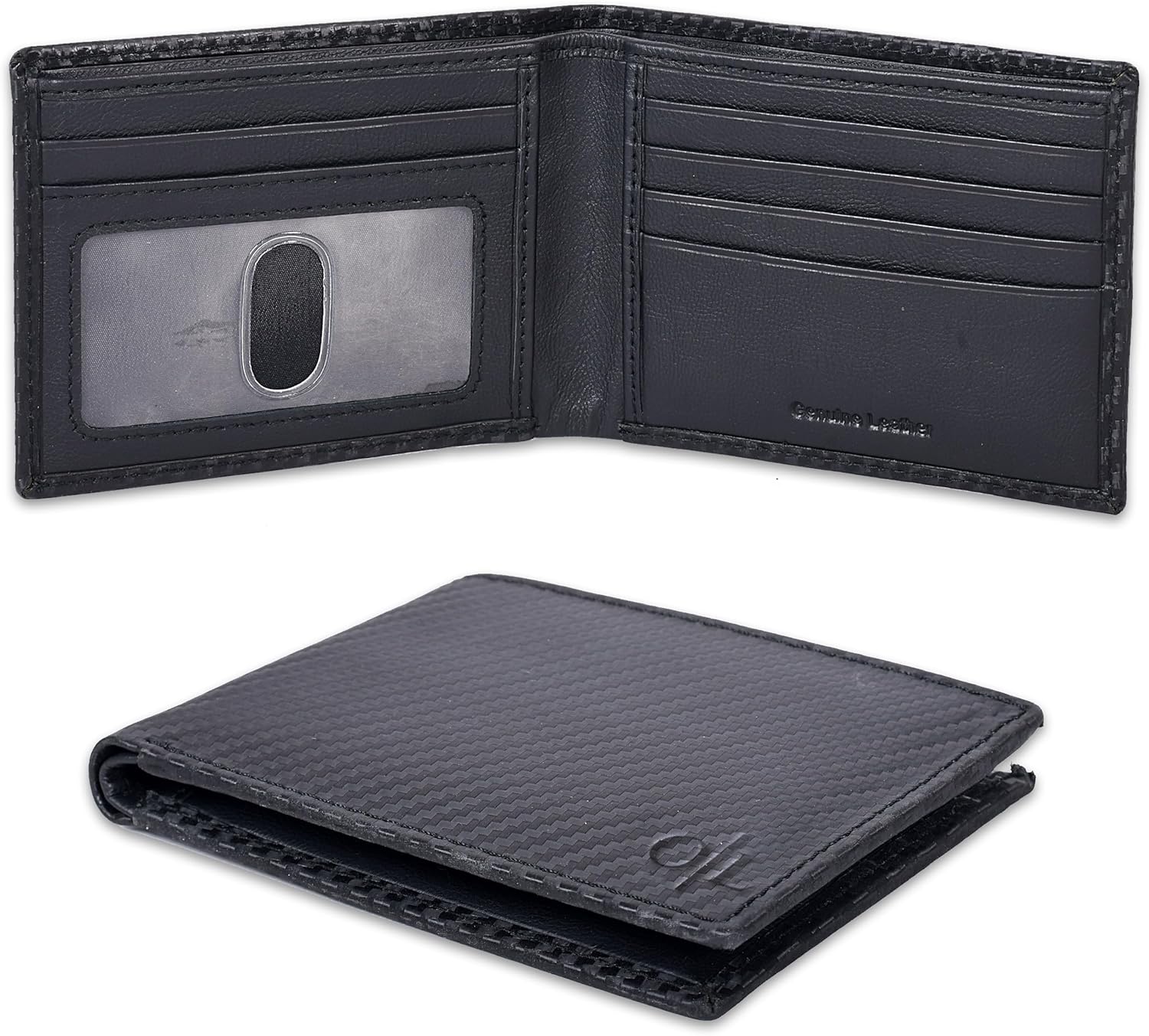Real Slim Leather Wallet for Men - RFID Blocking Bifold Thin Wallets Credit Card...