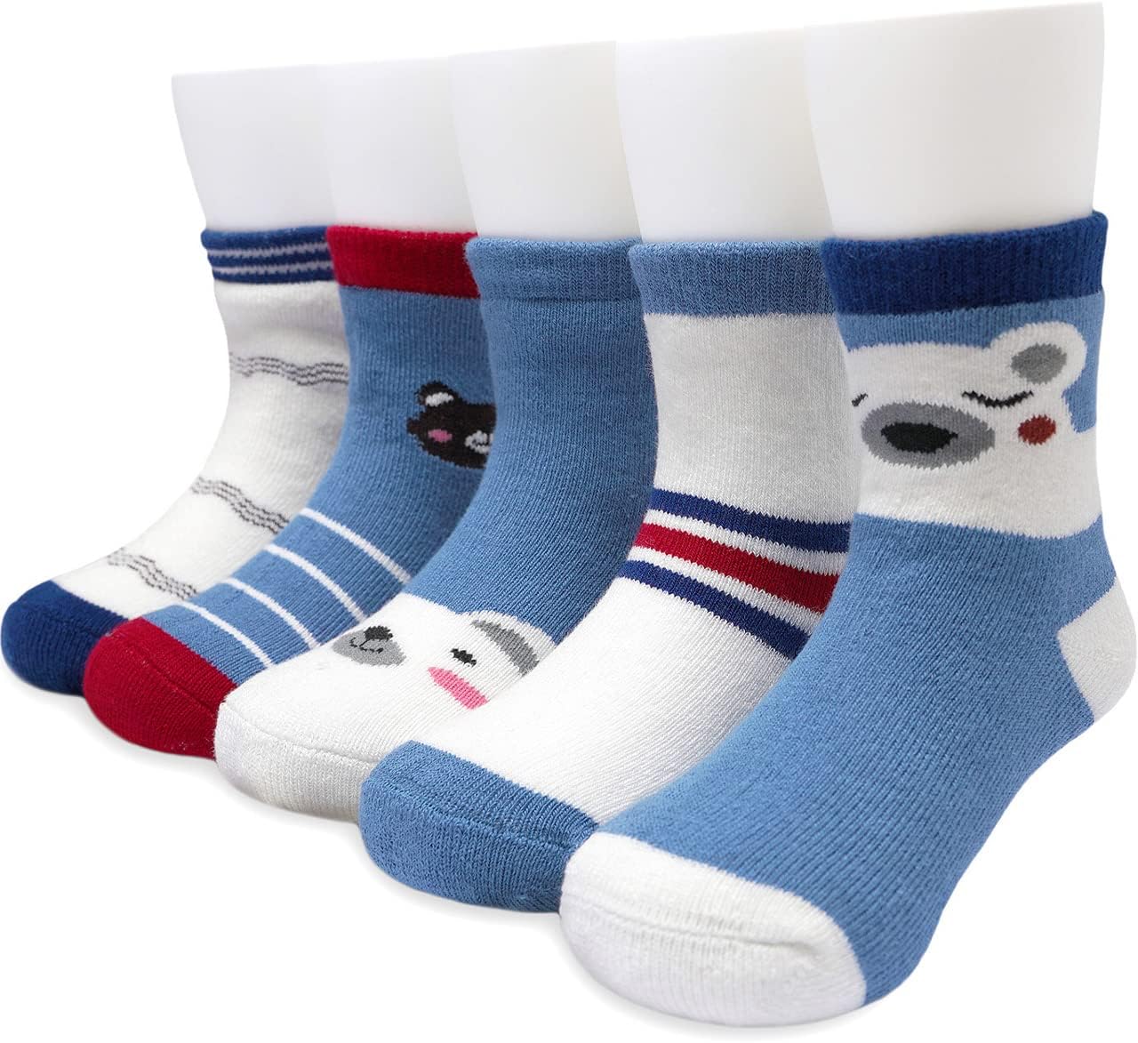 Adorel Thermal Socks, Special Warm Cotton Socks Pack of 5, Innovative Boys Socks...