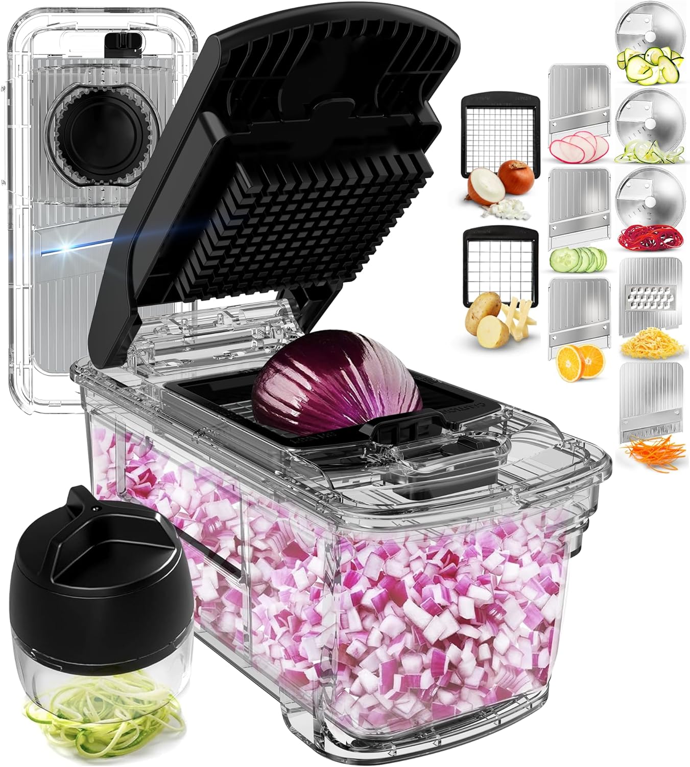 Fullstar All-in-1 Vegetable Chopper, Unique Mandoline Slicer, Special Kitchen To...
