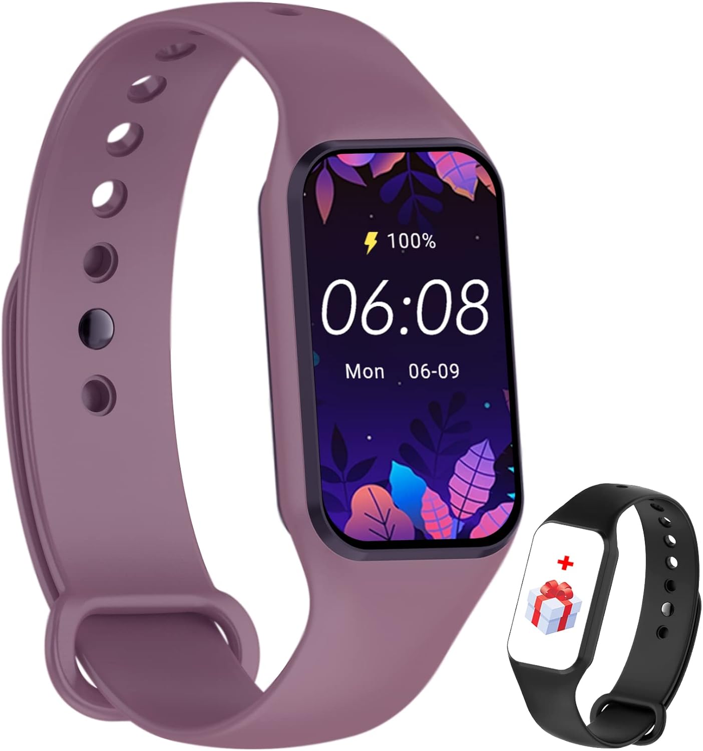 IOWODO Smart Watch Women Men, Fitness Watch with Heart Rate/Blood Oxygen/Sleep M...