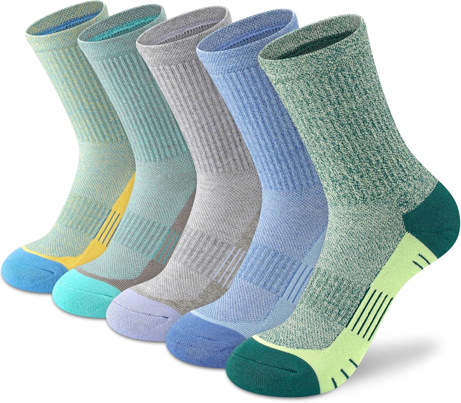 Crew Socks, Unique Crew Socks for Women, Special Athletic Hiking Running Cushion...