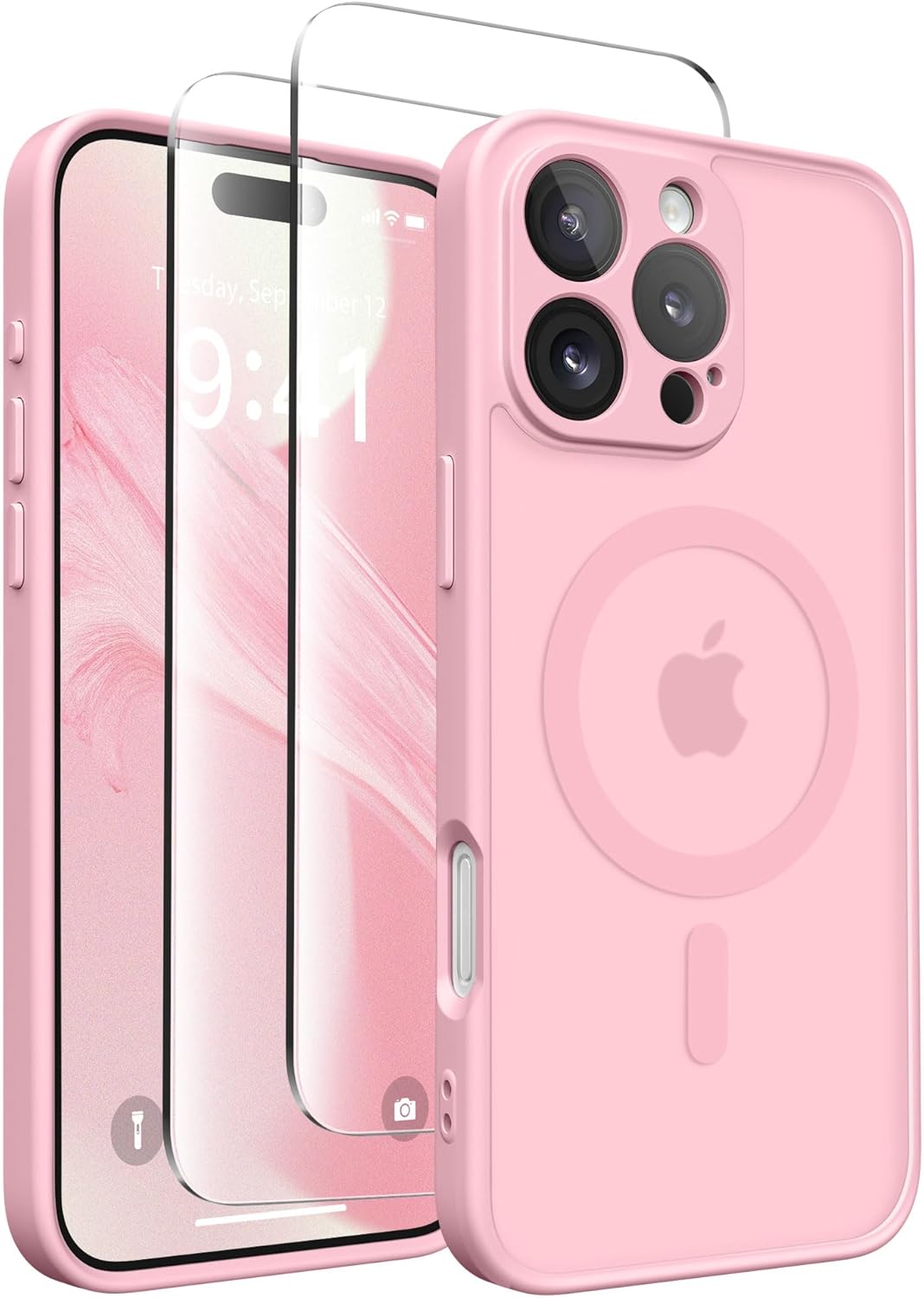 Magnetic Compatible with iPhone 16 Pro Case, Upgraded [Full Camera Protection] [...
