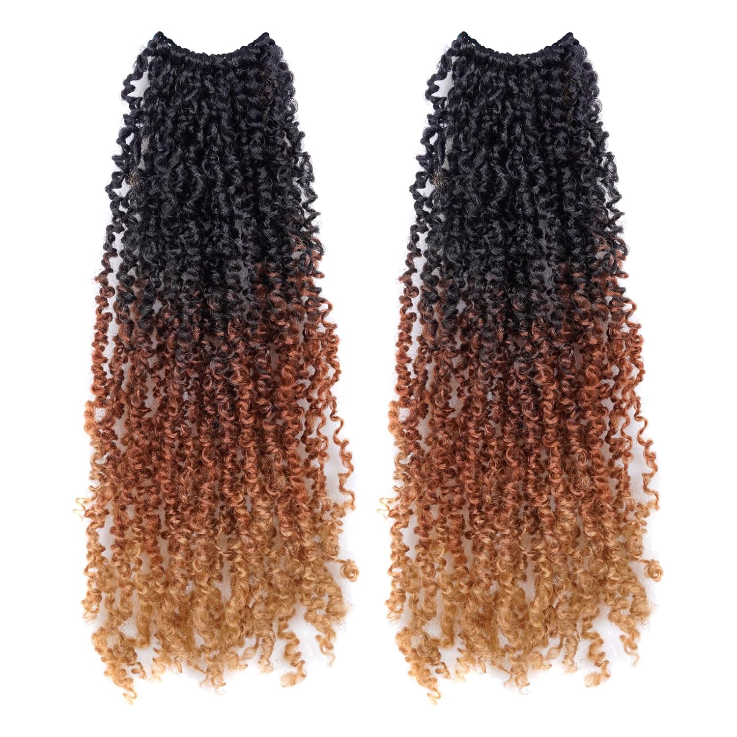 Toyotress Yanky Twist Crochet Hair - 14 Inch 2 Packs (30 Strands/Pcs) Fluffy Spr...