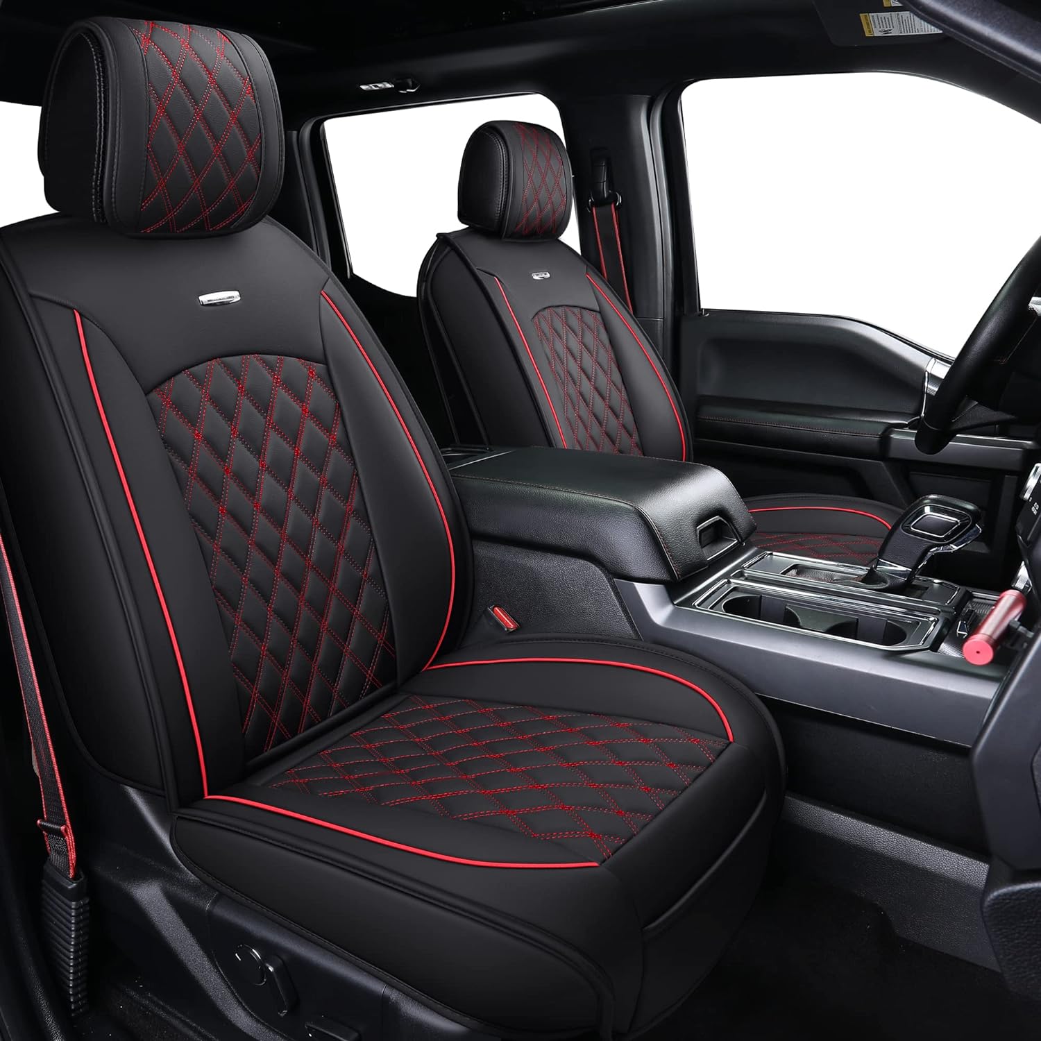 Aierxuan Car Seat Covers Full Set with Waterproof Leather Automotive Vehicle Cus...