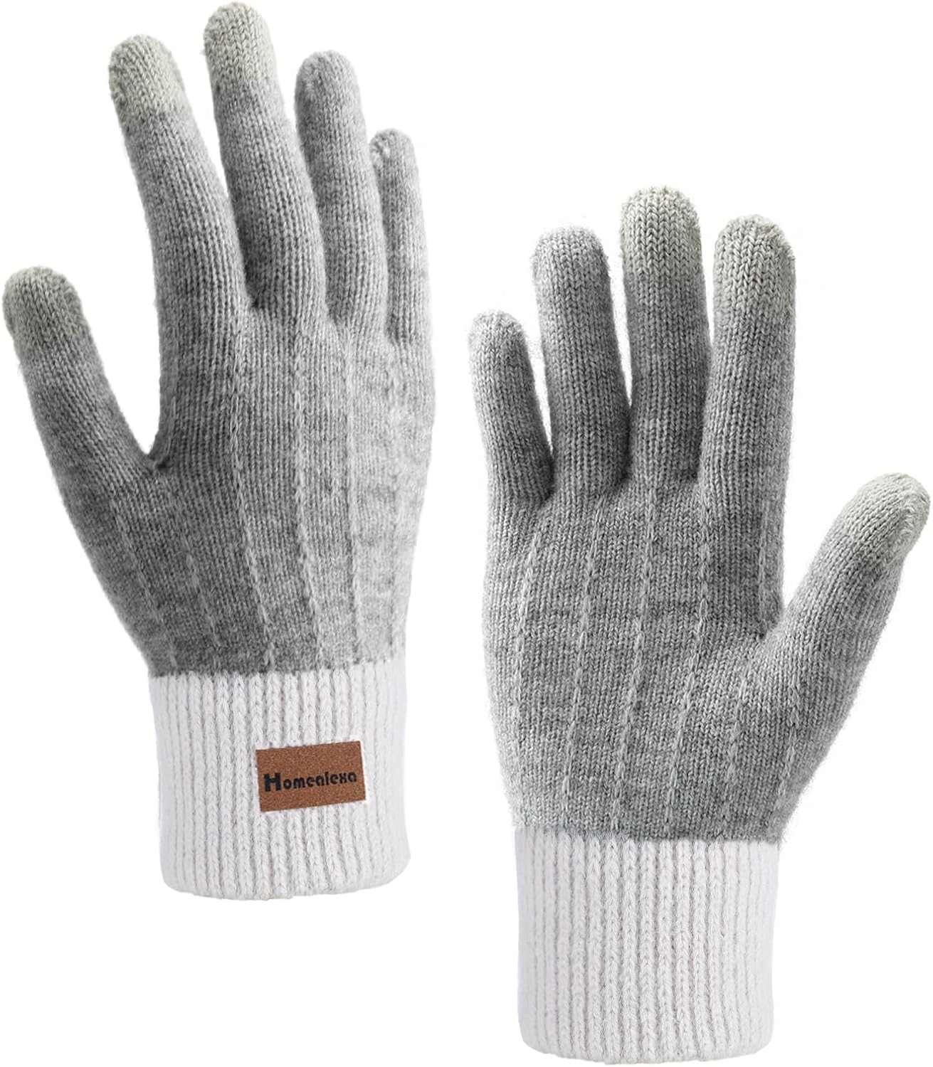 Homealexa Winter Gloves, Special Winter Touchscreen Gloves, Innovative Knitted F...