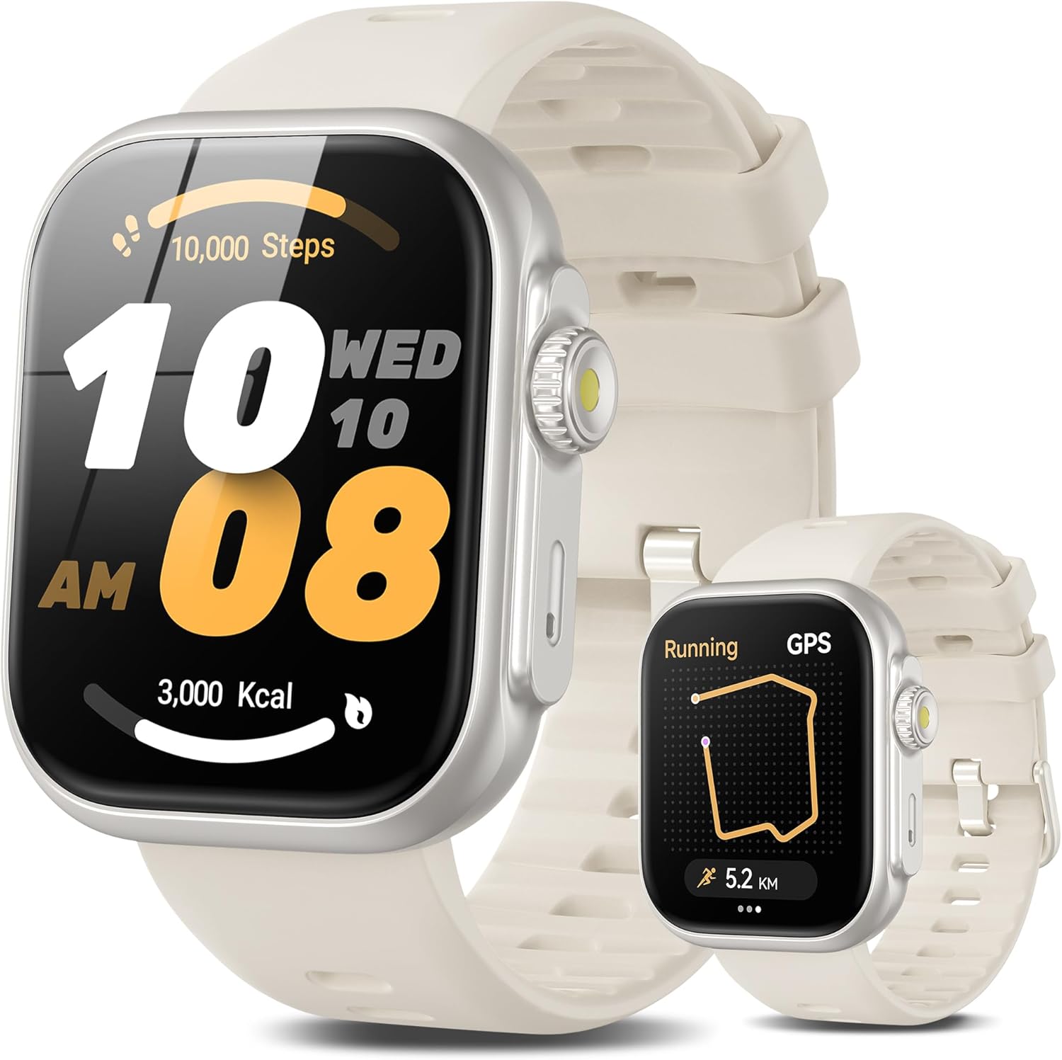 Smart Watch [GPS, Alexa Built-in], 24/7 Heart Rate Monitor with HRV, SpO2/Stress...