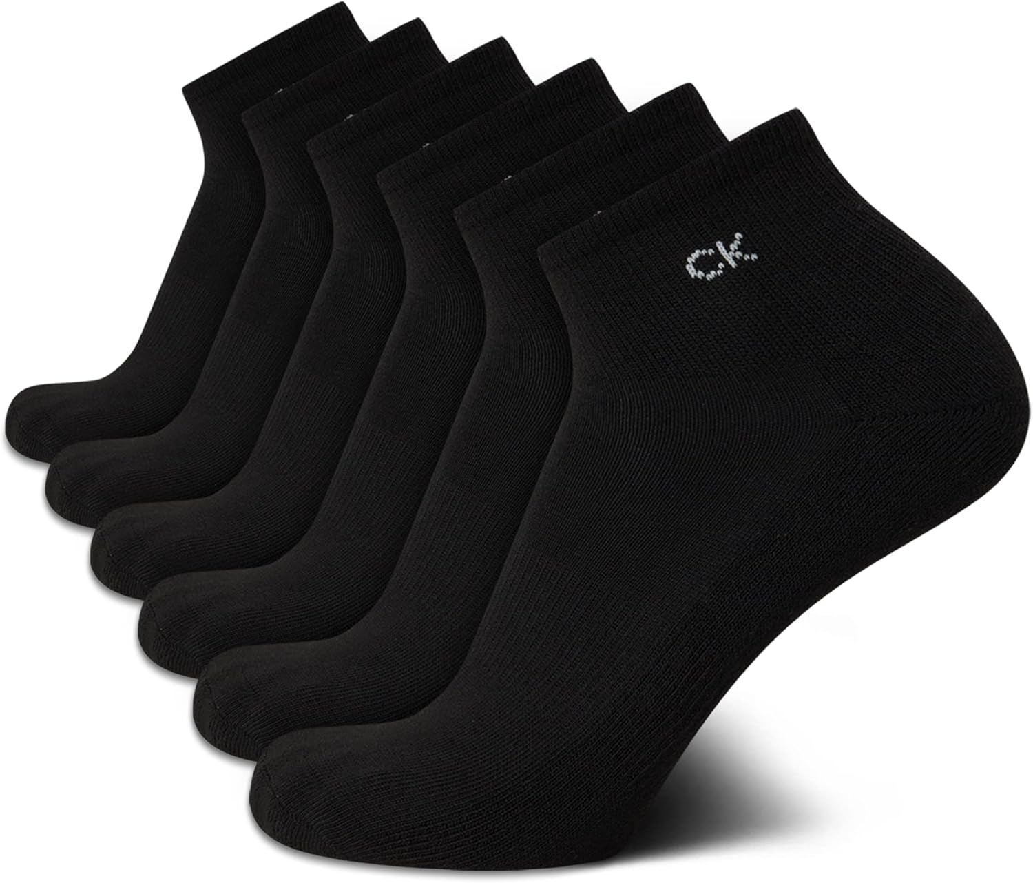 Calvin Klein Men's Quarter Socks, Special Cushioned Mini Crew Athletic Socks for...