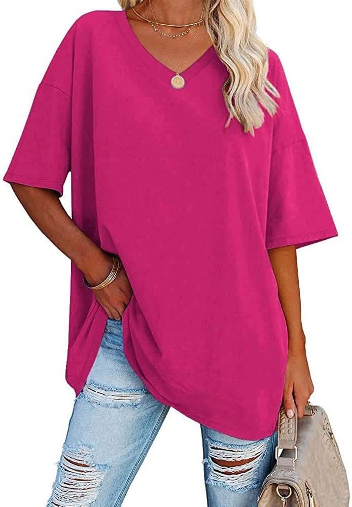 Famulily Summer Casual, Special Women's V Neck T Shirt, Unique Ladies Half Sleev...