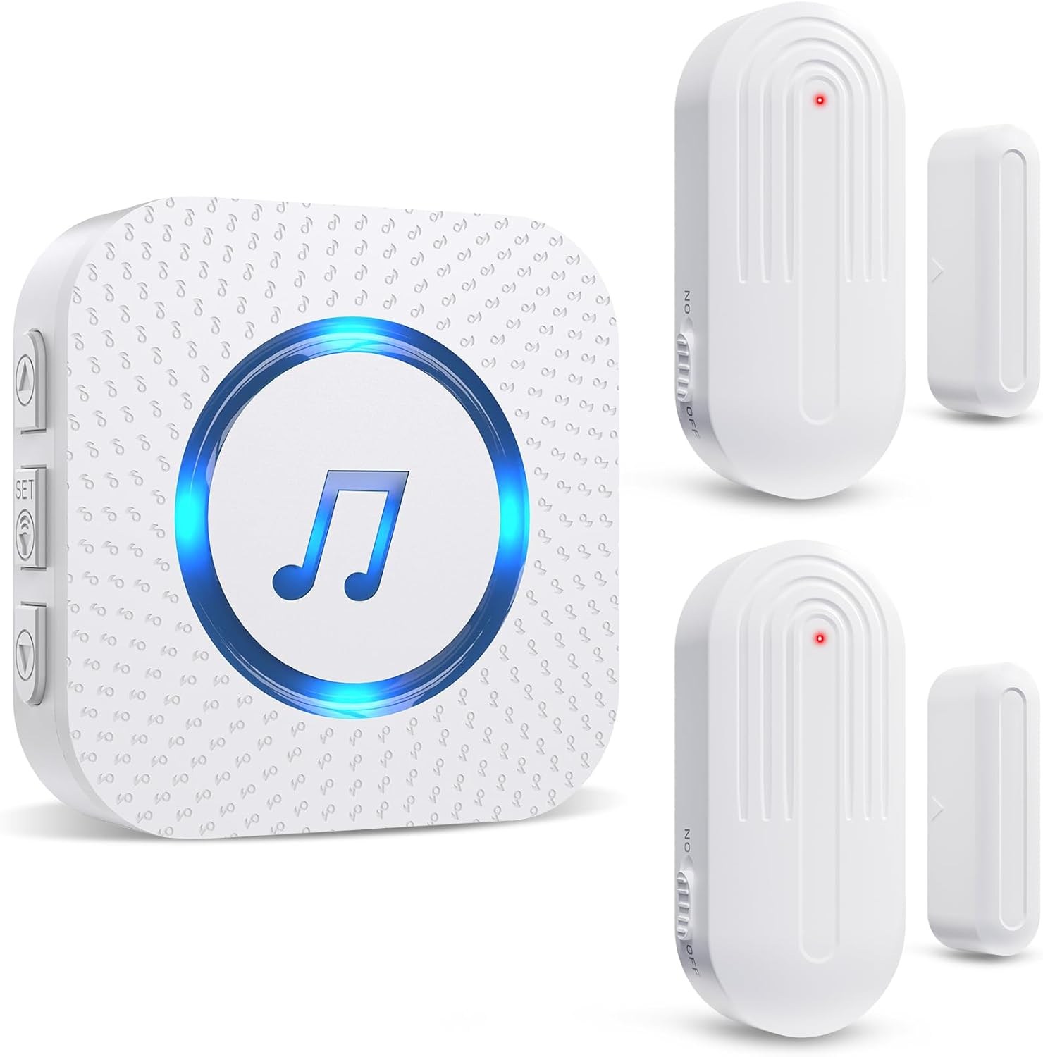 SanJie Door Sensor Chime When Door Opens, Door Entry Alarm for Business/Home/Off...