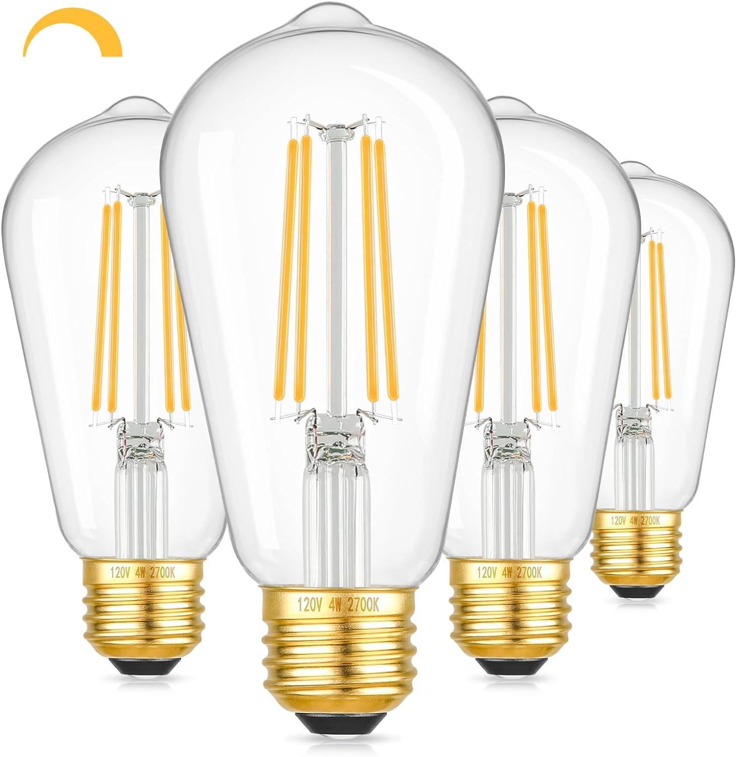 Dimmable Vintage LED Edison Bulbs, Special 4W 40W Equivalent LED Bulbs, Innovati...