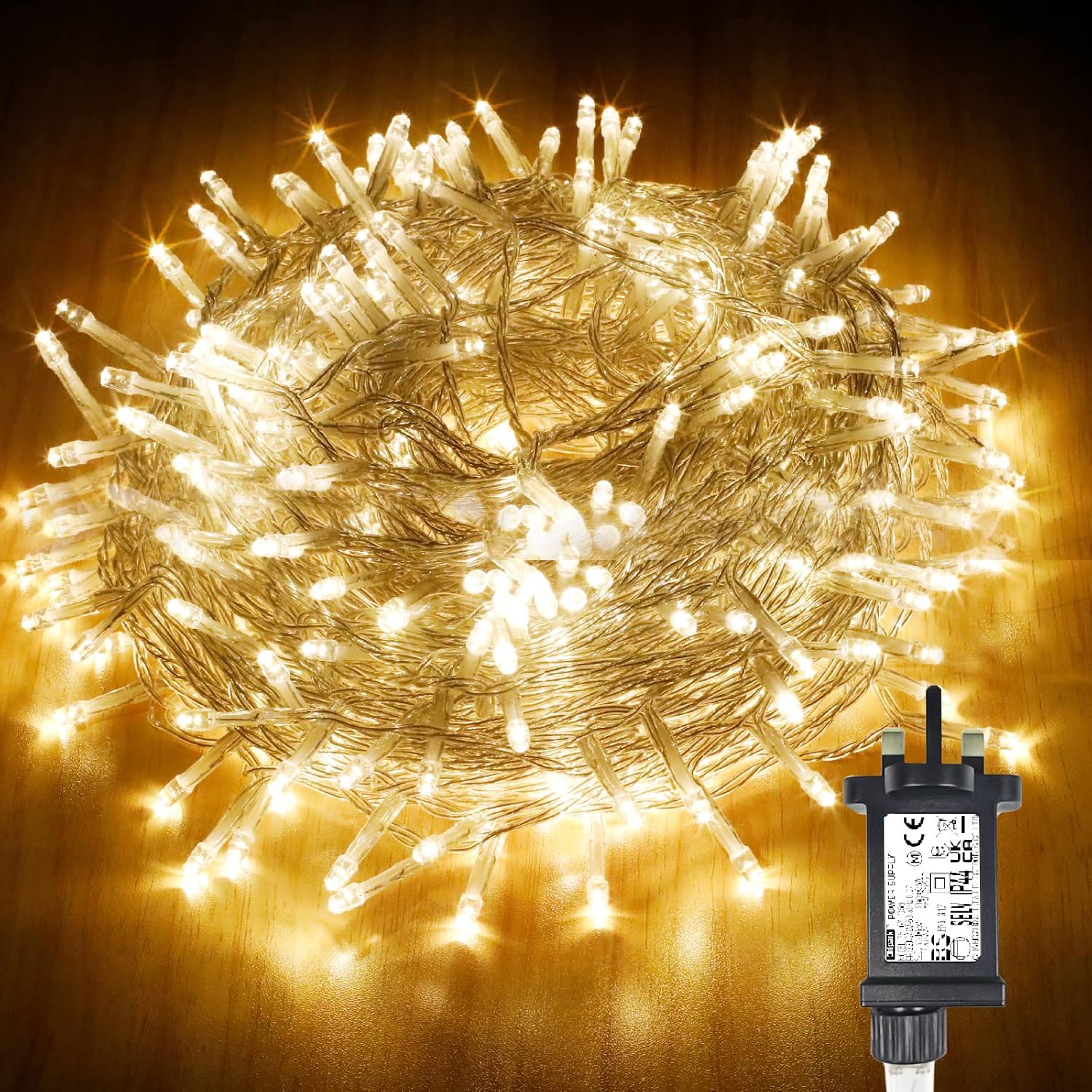 Chipark Fairy String Lights Mains Powered 12m/39ft 120 LED Lights Plug in Outdoo...