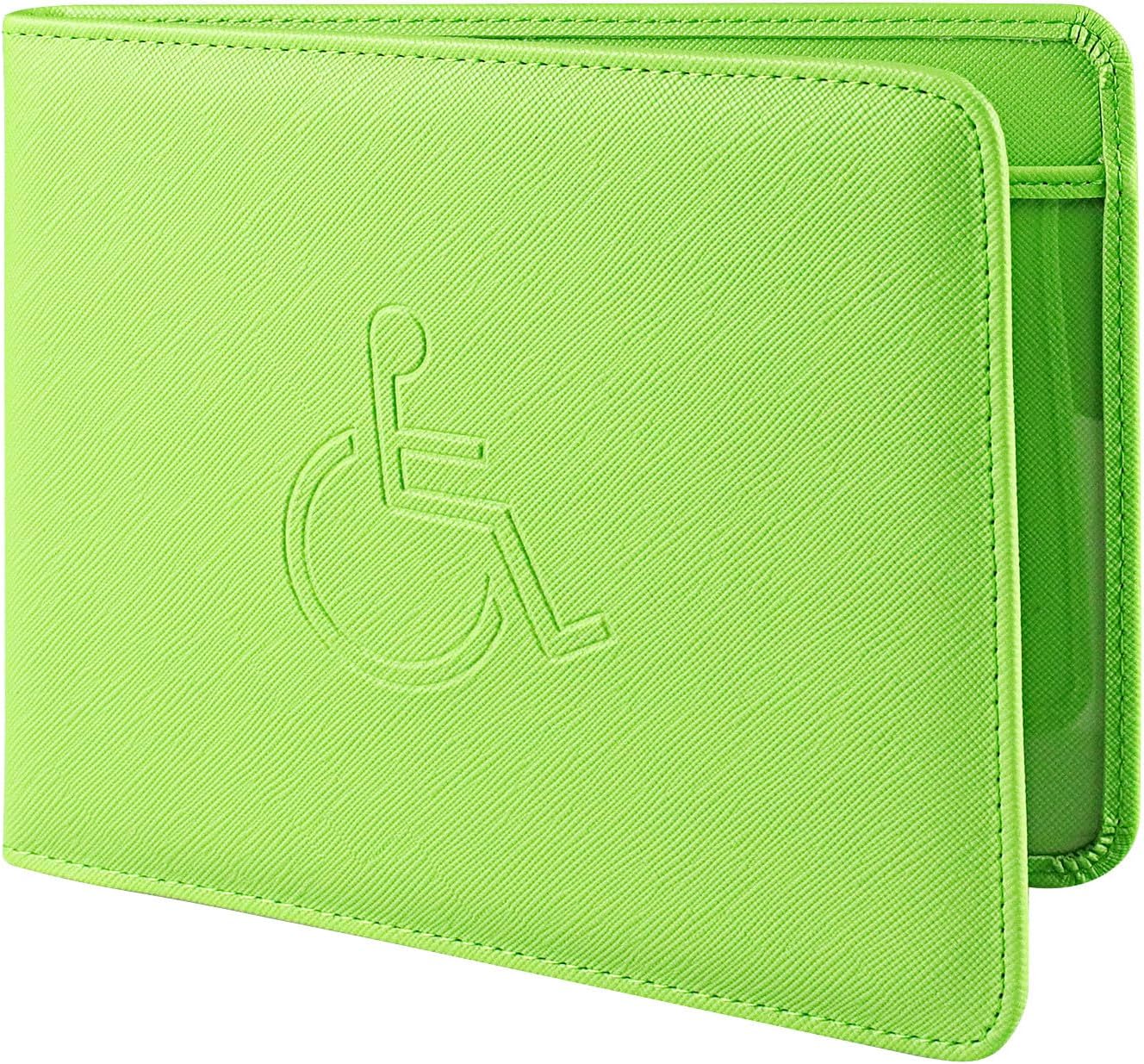 VANHVIS Disabled Badge and Timer Holder, Special PU Leather Blue Badge Wallet Pr...