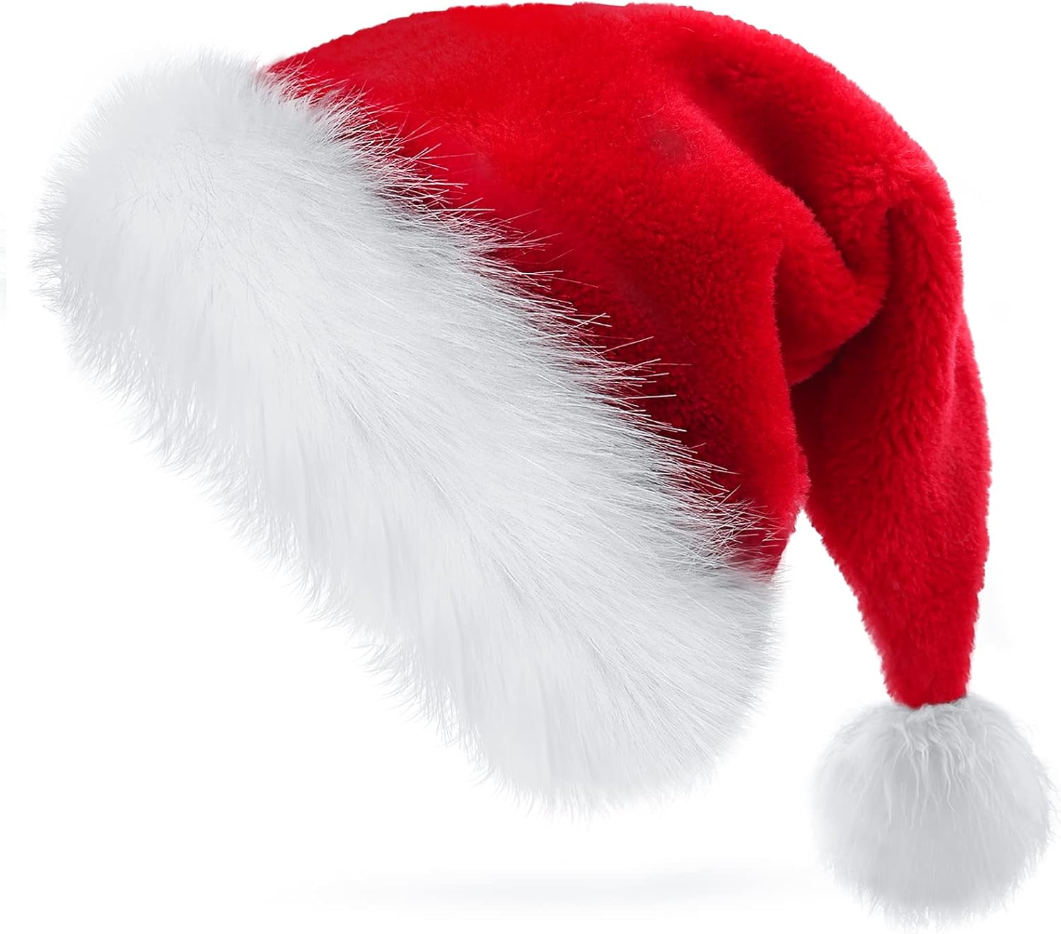 TCJJ Santa Hat, Christmas Hat Holiday for Adults Unisex Velvet Comfort Extra Thi...
