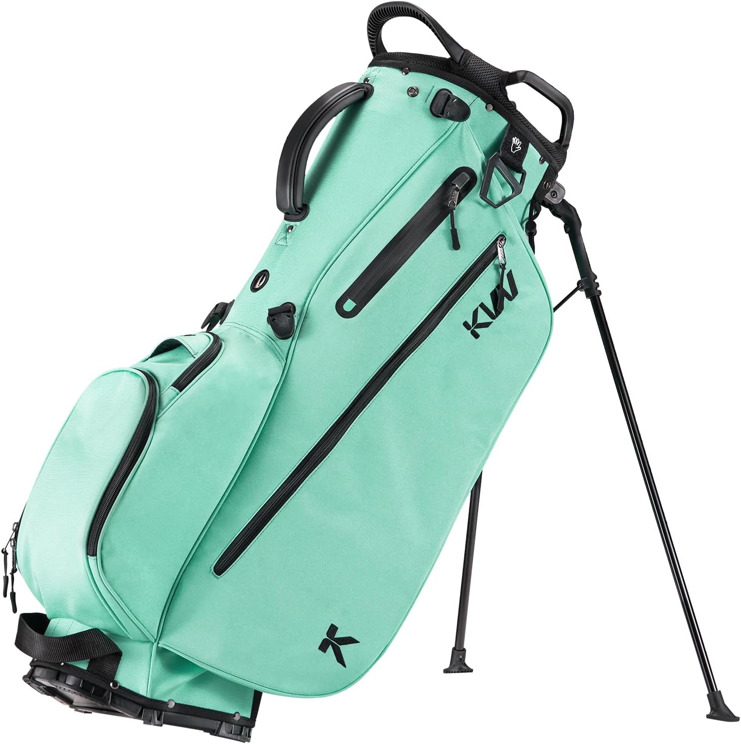 KVV Lightweight Golf Stand Bag with 7 Way Full-Length Dividers, 5 Zippered Pocke...