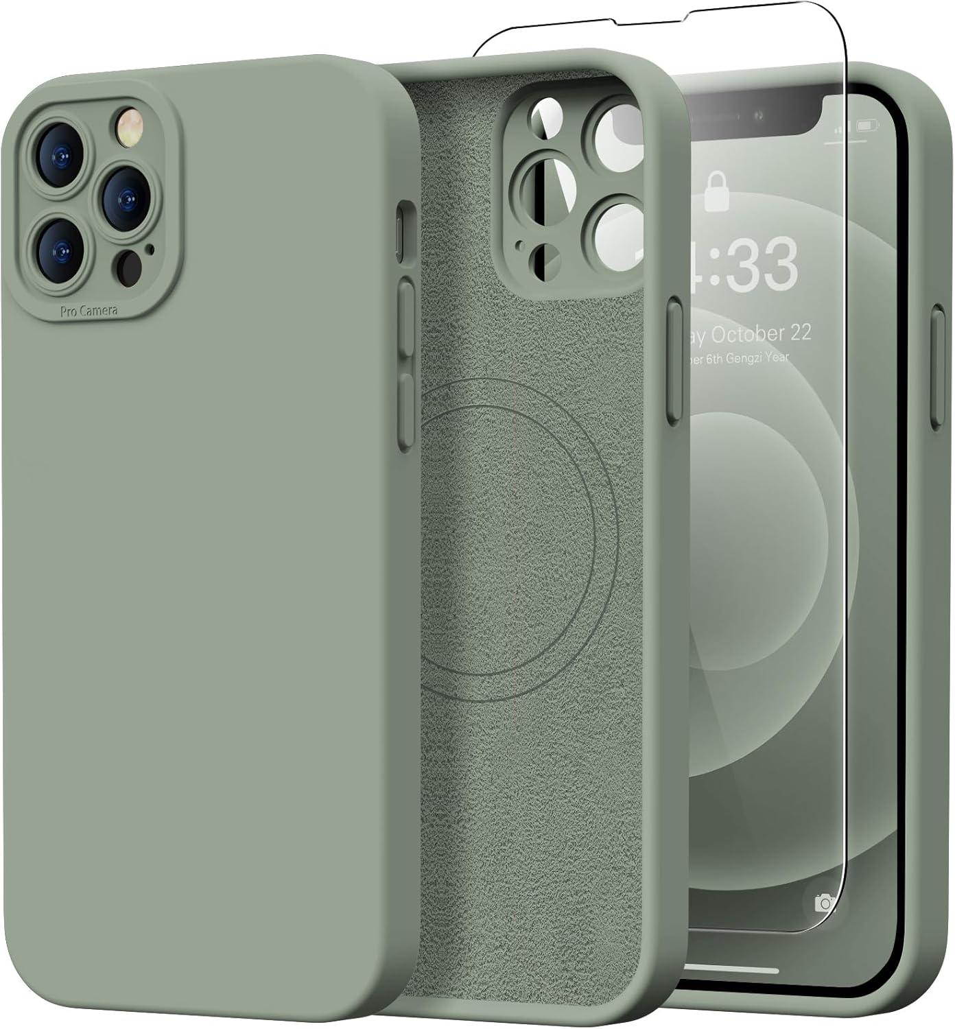 Designed for iPhone 12 Pro Max Case with Screen Protector - Upgraded Camera Prot...