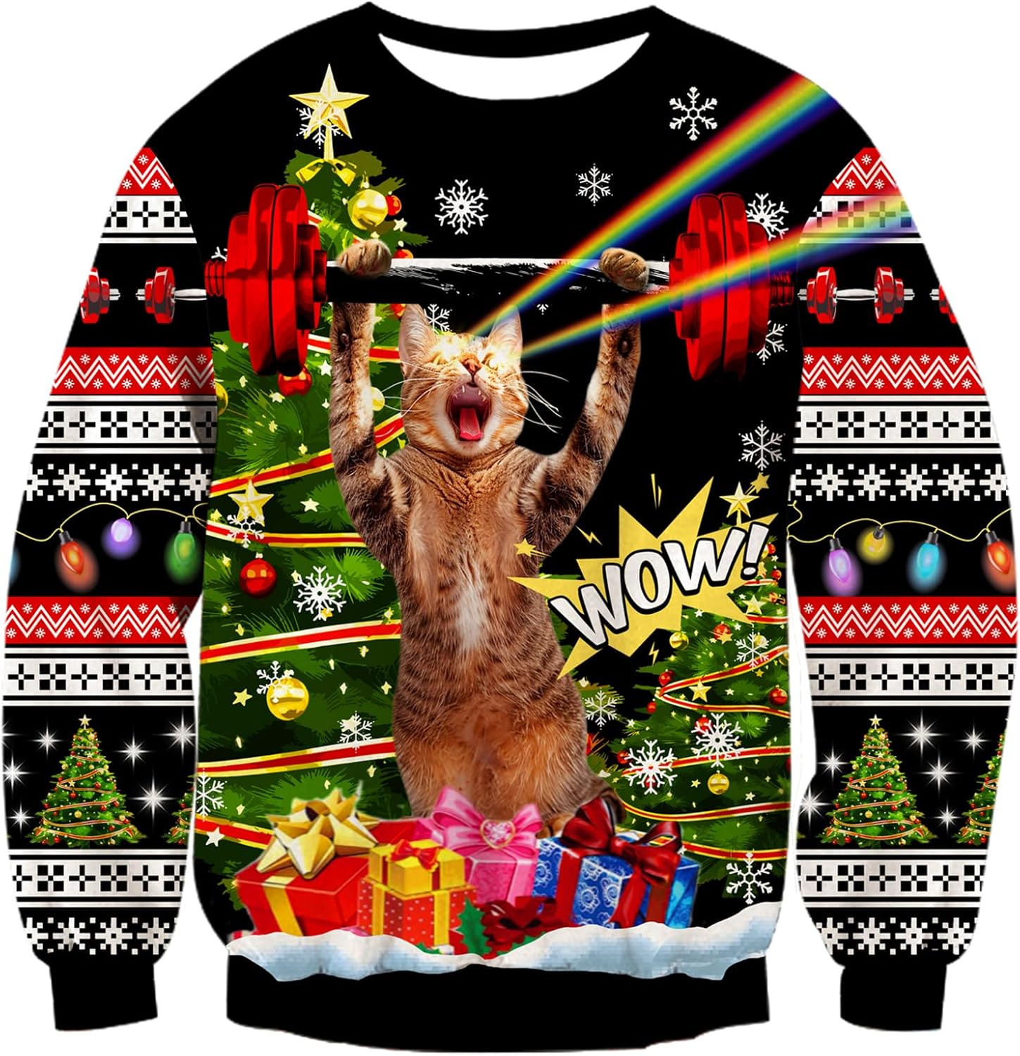 TUONROAD Unisex Ugly Christmas Jumper, Special 3D Printed Long Sleeve Funny Xmas...