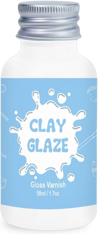 50ml Air Dry Clay Glaze，Air Dry Clay Varnish for Airdry Clay，Clay Varnish for...