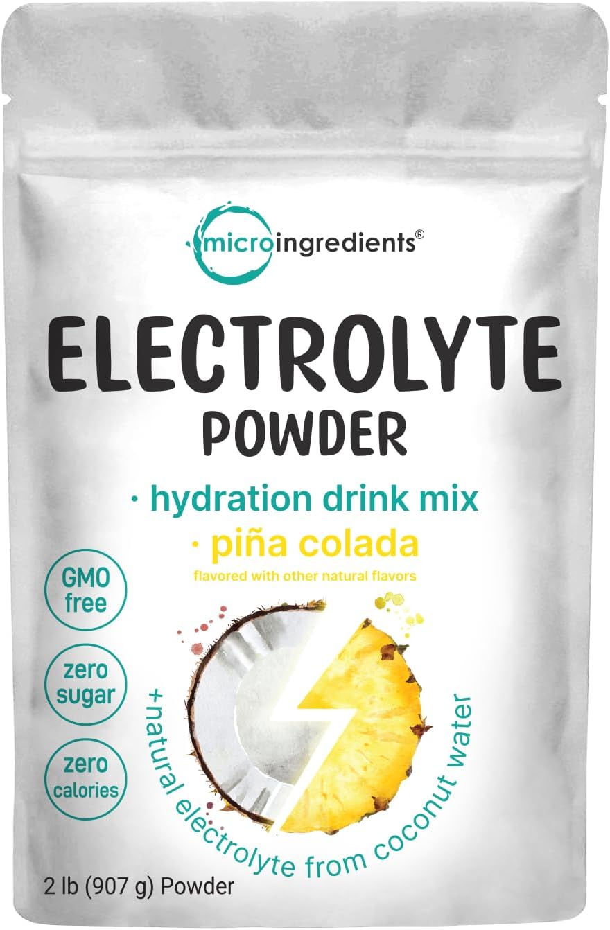 Micro Ingredients Electrolyte Powder, Special Hydration Supplement with 2lbs Cap...