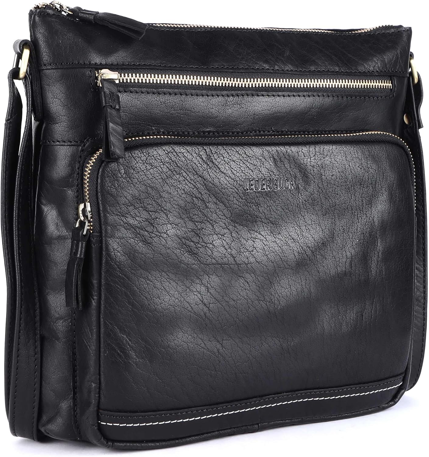 Olga Large Soft Real Leather Womens Crossbody Handbags, Special Purses with Trip...