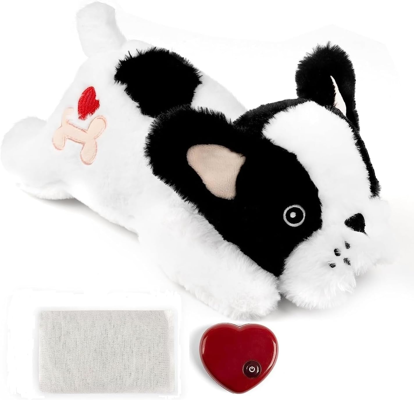 pet prime Dog Plush Toy Easing Puppy Anxiety Dog HeartBeat Toy Dog Comfort Toy P...