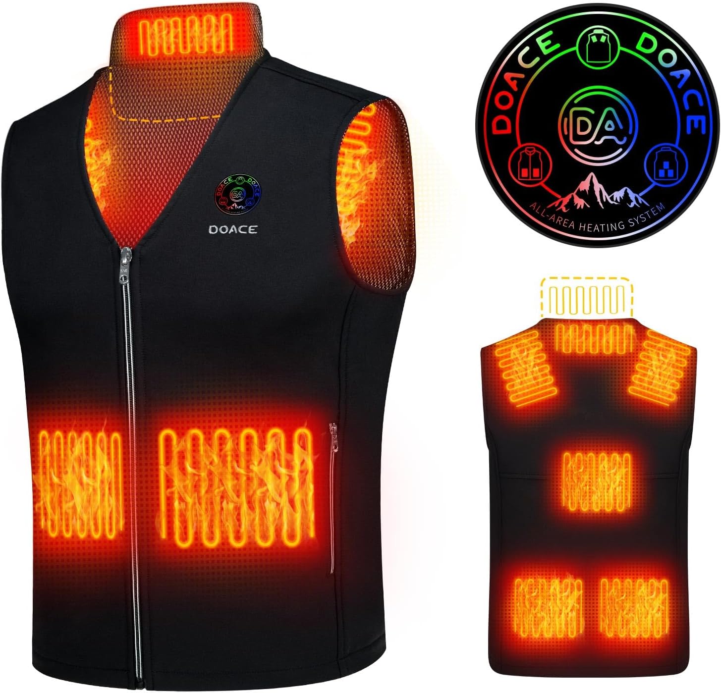 DOACE Heated Vest, Special Smart Heating Vest Rechargeable for Men and Women, In...