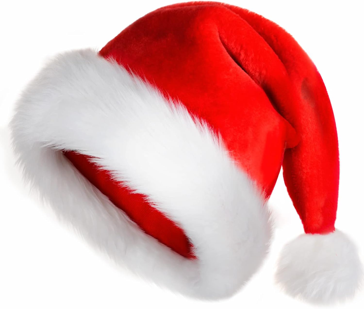 TLarder Santa Hat Christmas Hats for Adults, Special Luxury Xmas Holiday Hat, In...