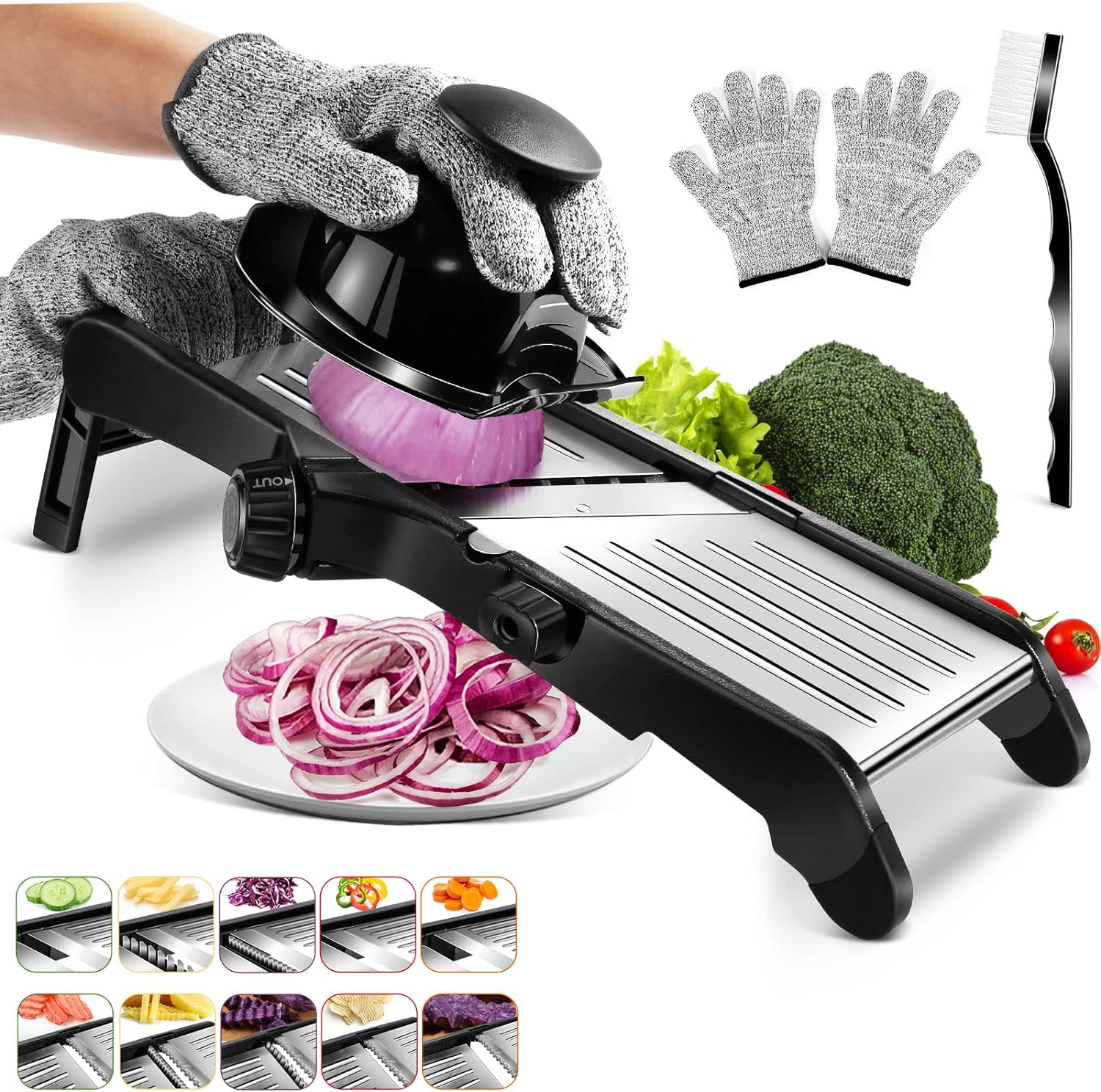 MASTERTOP Adjustable Mandoline Slicer, Special Professional Vegetable Slicer for...